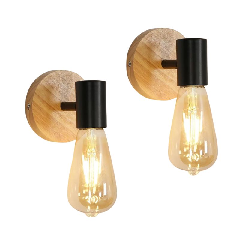 Applique Murale Industrielle Déco Lot De 2,  applique industrielle E27, éclairage intérieur pour chambre à coucher