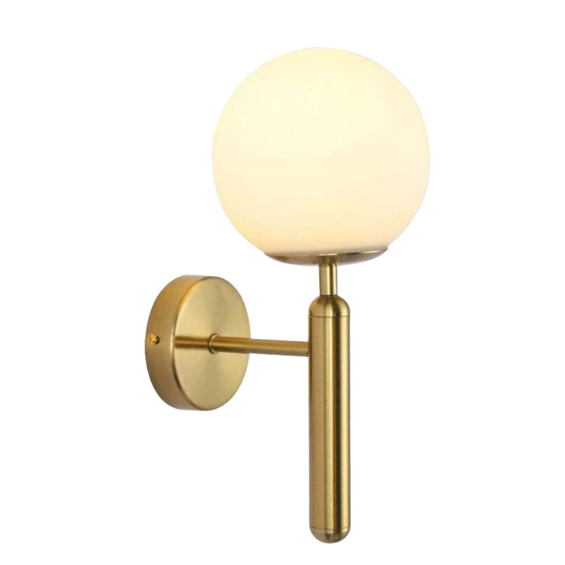 Applique Murale Moderne En Verre Sphérique,  lumières Wandlamp salle de bain miroir escalier, lumières allée luminaires