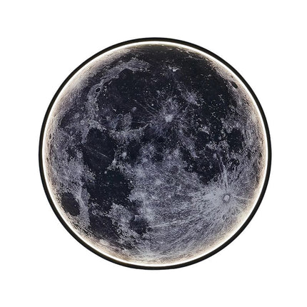 Applique Murale Moderne en Forme de Lune, à la silhouette céleste et douce.