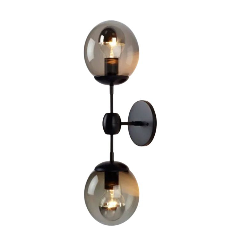 Applique Murale Salle à Manger Avec 2 Boules Givrées, Led, lampes de chevet