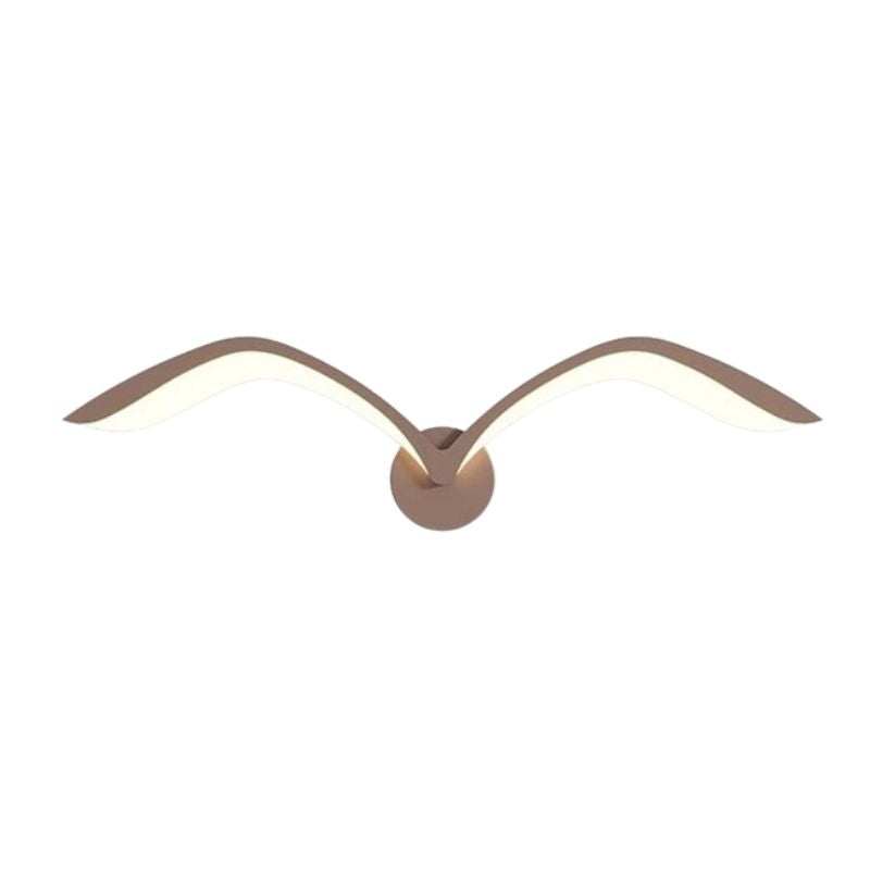 Applique Murale Salon Effet LED Raffiné, Applique Murale LED Nordique Moderne en Fer Acrylique, Lumière Blanche et Brune, pour Salon, Éclairage de Fond Mural