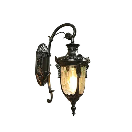 Applique Murale d'Extérieur Style Lanterne Vintage, lampe noir pour  extérieur style  vintage