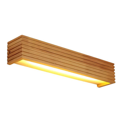 Applique Murale en Bois Style Zen, éclairage chaleureux en bois