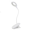 Lampe De Lecture À Pince Avec Clip Élégant, Lampe à pince de lit blanche avec clip, contrôle tactile, protection des yeux, batterie, USB, 3 modes