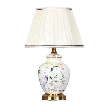 Lampe De Table LED Design Floral, lampe de chevet oiseau fleur, lampes de bureau LED pour chambre, étude, lecture, veilleuse