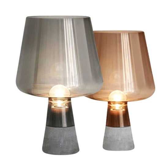 Lampe De Table Style Verrerie Sombre, lampe de table en verre, lampe de bureau d'étude