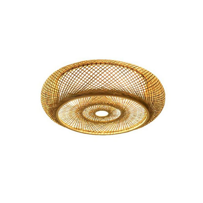 Lampe Design Raffinée En Rotin Sculpté, éclat doux et chaleureux.