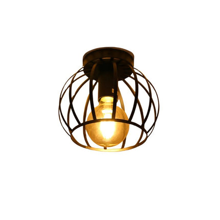 Lampe Industrielle Suspension Ronde En Métal, ,lampe rétro, abat-jour pour couloir