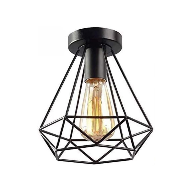 Lampe Industrielle Vintage Élégante, lampe en métal noir style vintage