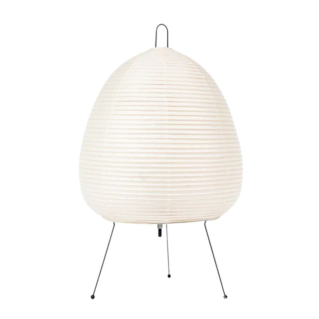 Lampe Japonaise Style Lanterne Traditionnelle, lampe blanche style japonaise et style lanterne avec pied fin noir
