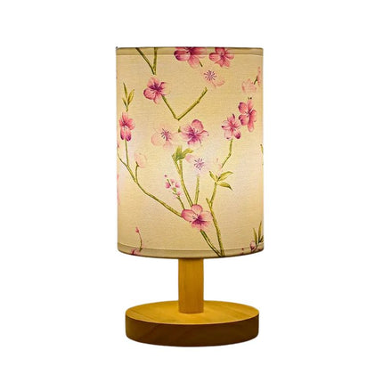 Lampe Japonaise Veilleuse Avec Design Floral,  lampes de chevet, abat-jour chambre, Led