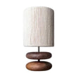 Lampe Japonaise Élégante En Bois Massif, Lampe de Table,Corde de Chanvre, Chambre à Coucher, Salon