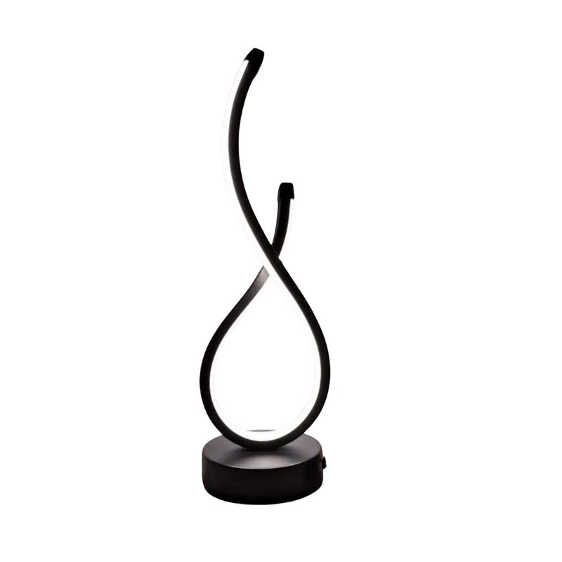 Lampe LED Décorative Ultra Moderne, lampe moderne noire