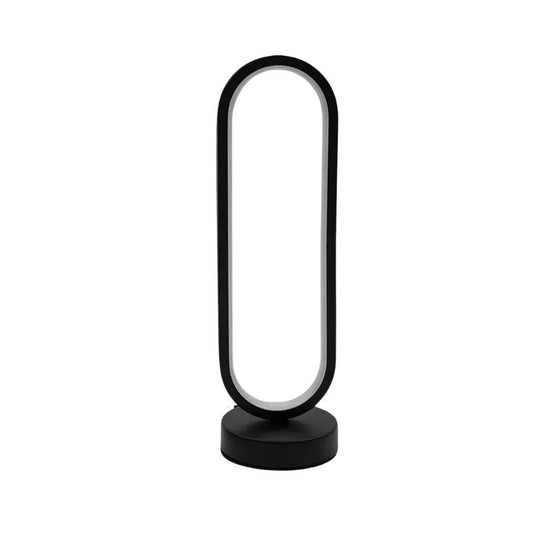Lampe LED Tactile Design Élégante, lampe led noir forme spirale
