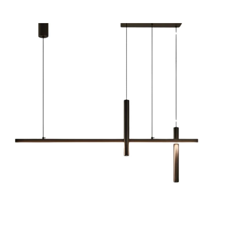 Lampe Moderne Lustre Contemporain, Led, lustre moderne simple longue bande lampes,nordique designer un mot bar salle à manger