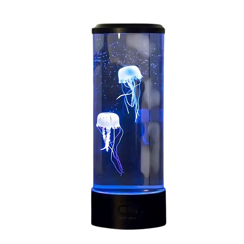 Lampe à Poser au Design d’Aquarium de Méduses, avec 5 couleurs changeantes