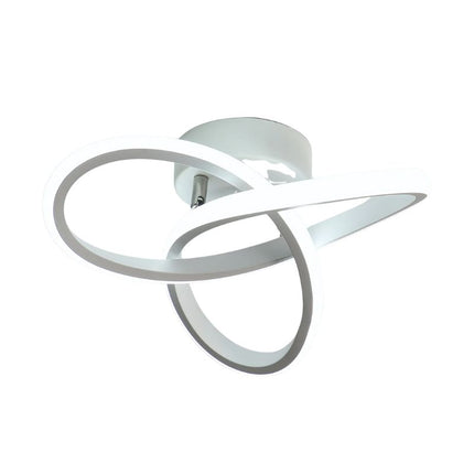 Lampe Scandinave Blanche Ultra Moderne, design en anneaux lumineux