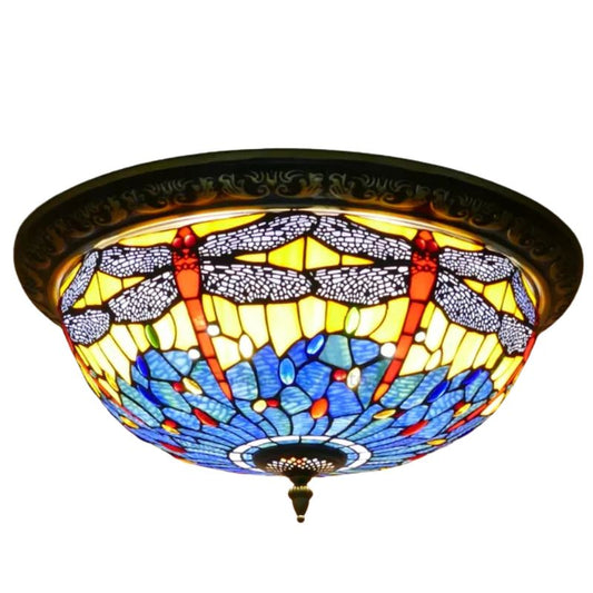 Lampe Tiffany Charme Antique Intemporel,  lampes suspendues de plafond,  lampes suspendues de plafond, lampe Art déco éclairage de plafond