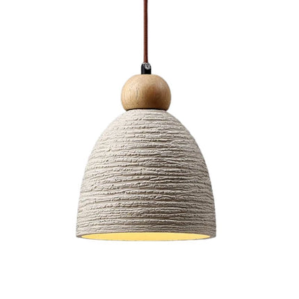 Lampe vintage LED suspendue en pierre sculptée, apportez une touche naturelle et apaisante