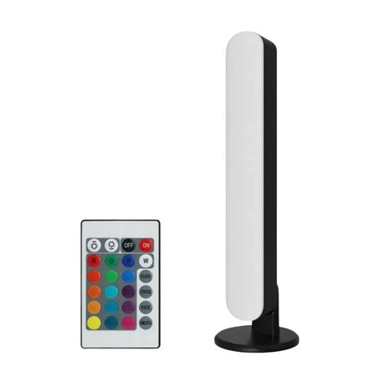 Lampe de Bureau avec Bande Lumineuse Intégrée, lampe led blanche avec télécommande avec 16 couleurs
