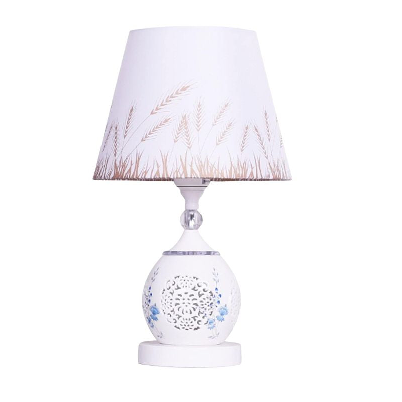 Lampe de Chevet Céramique Florale, moderne, pour chambre à coucher, chaude, romantique