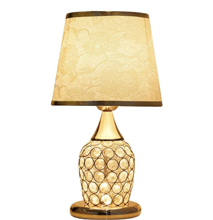 Lampe de Chevet Élégante en Cristal, Simple et moderne, pour chambre à coucher, chaude, romantique