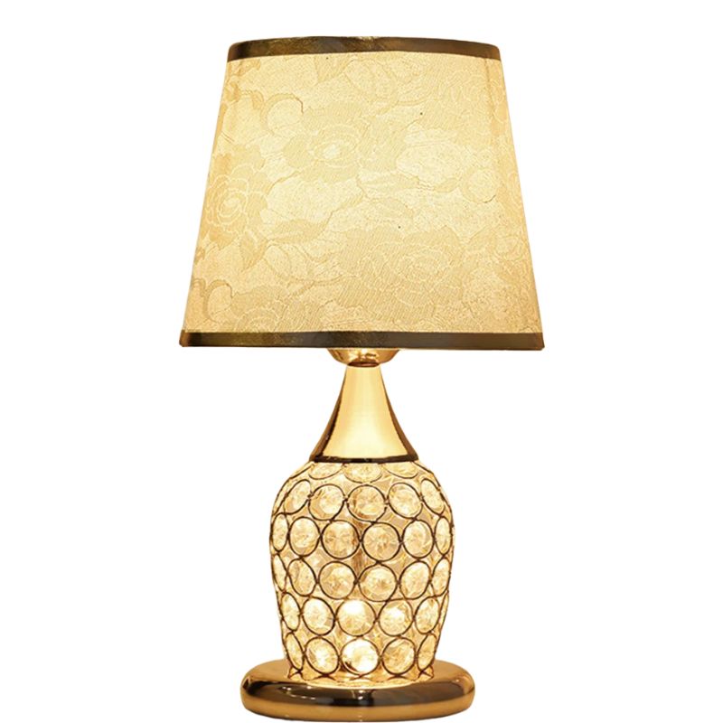 Lampe de Chevet Élégante en Cristal, Simple et moderne, pour chambre à coucher, chaude, romantique