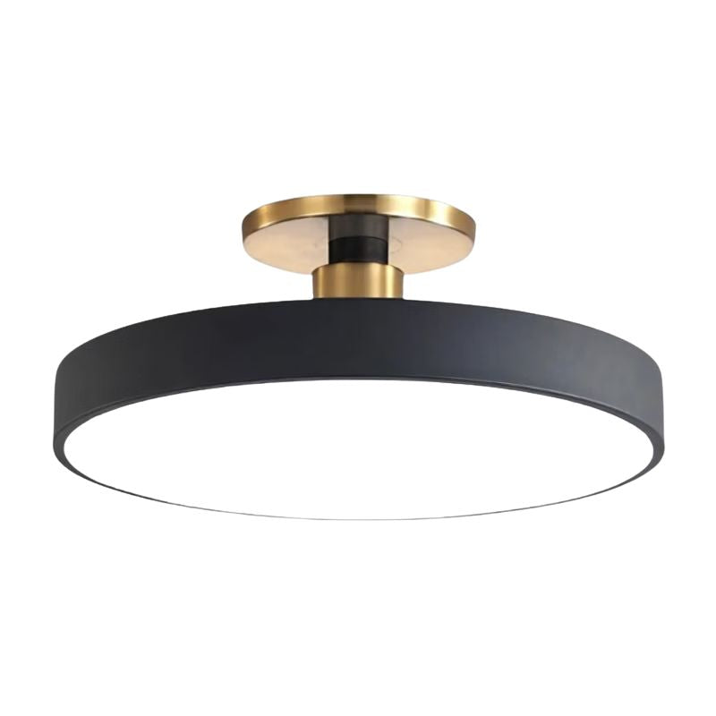 Plafonnier LED Rond Design Moderne, éclairage doux et uniforme