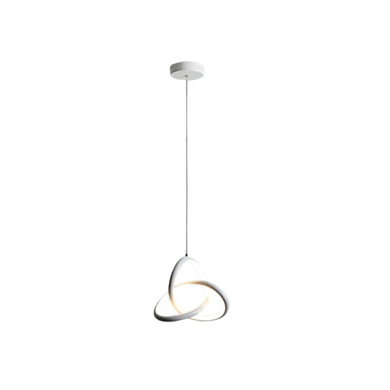 Suspension Design Raffinement Lumineux,  moderne et créative en métal avec anneau