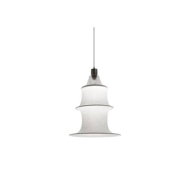 Suspension Escalier Douceur LED Style Zen, en tissu scandinave simple