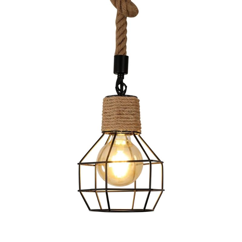 Suspension Industrielle Rustique Et Tendance, Plafonnier Industriel Rétro
