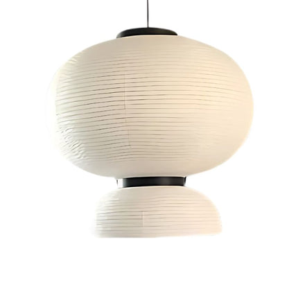 Suspension Japonaise Effet Lanterne Contemporaine, en papier