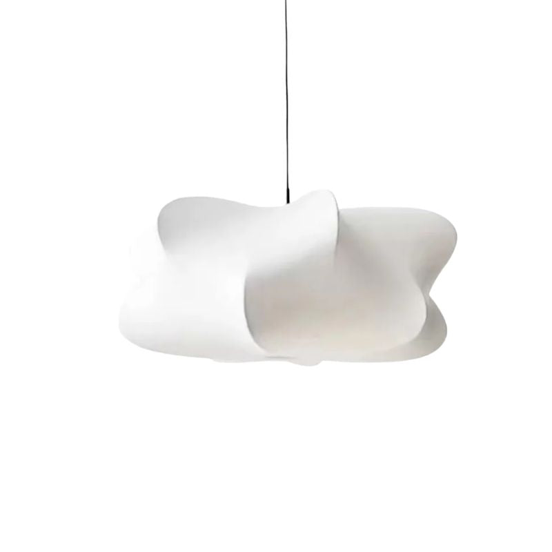 Suspension Japonaise Silhouette Épurée, éclat blanc vaporeux