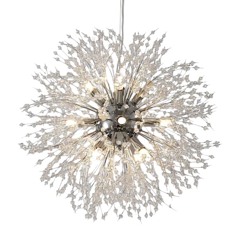 Suspension Moderne Design Pissenlit, avec un effet floral éclatant.