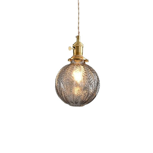 Suspension Vintage Charme Loft En Verre Sablé, cuisine, salle à manger ,chambre