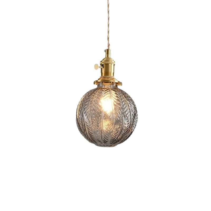 Suspension Vintage Charme Loft En Verre Sablé, cuisine, salle à manger ,chambre