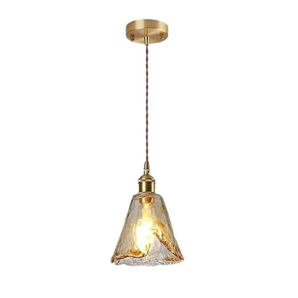 Suspension Vintage Chic En Verre Soufflé Décoratif, Chambre à Coucher, un Bar 