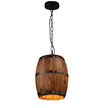 Suspension Vintage Chic en Bois Naturel, une Salle à Manger, un Restaurant, un Entrepôt, une Cave à Vin