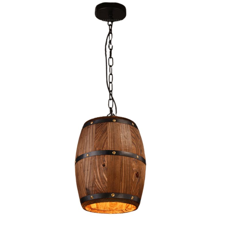 Suspension Vintage Chic en Bois Naturel, une Salle à Manger, un Restaurant, un Entrepôt, une Cave à Vin
