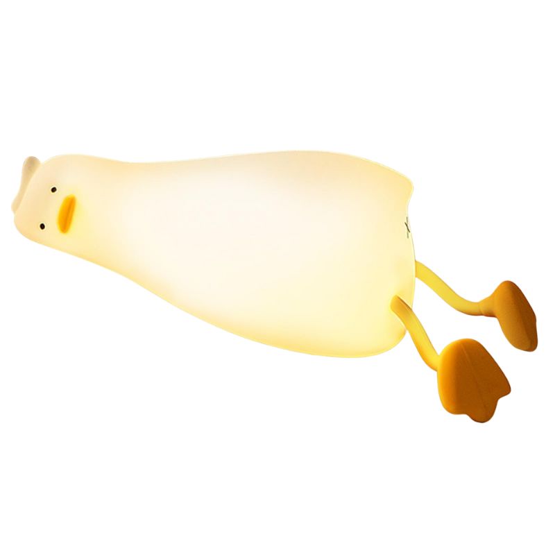 Veilleuse Canard LED En Silicone, Silicone Squishy canard, lampe enfant vacances cadeau dormir, 
